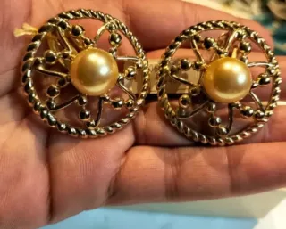 Pendientes antiguos Reneuve Chapados en Oro