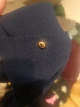 Vestido camisero Zara azul con cinturón