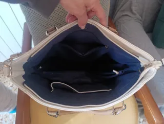 Bolso Beige y Blanco