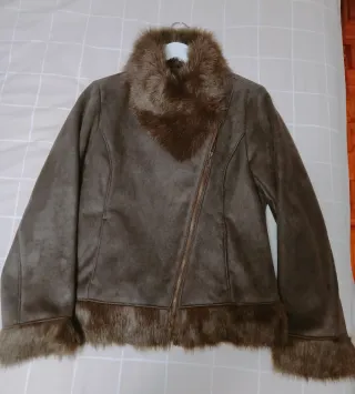 Cazadora ante marrón con pelo