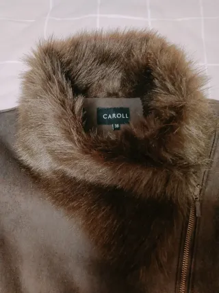 Cazadora ante marrón con pelo