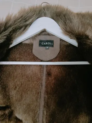 Cazadora ante marrón con pelo