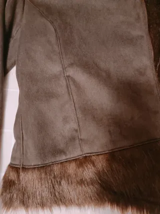 Cazadora ante marrón con pelo