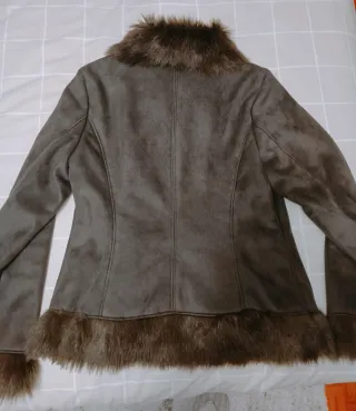 Cazadora ante marrón con pelo