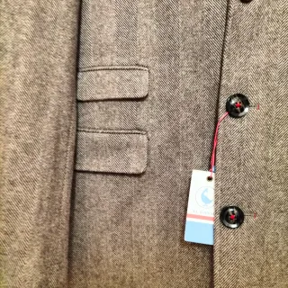 Abrigo El Ganso espiga marrón