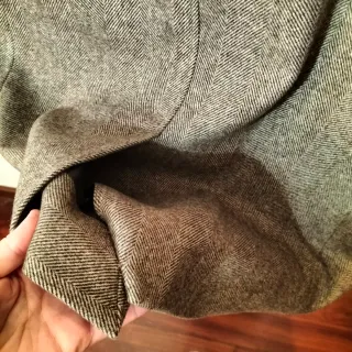 Abrigo El Ganso espiga marrón