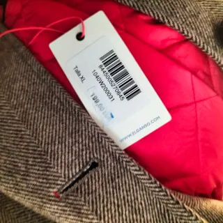 Abrigo El Ganso espiga marrón