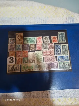 Sellos Alemania Saar Gebiete