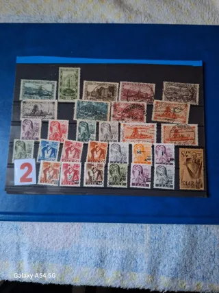 Sellos Alemania Saar Gebiete