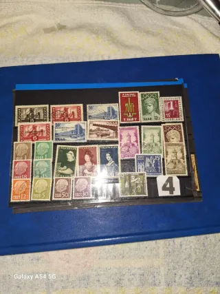 Sellos Alemania Saar Gebiete