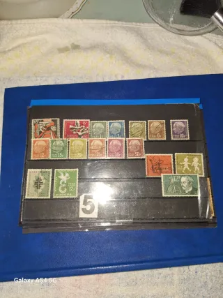 Sellos Alemania Saar Gebiete