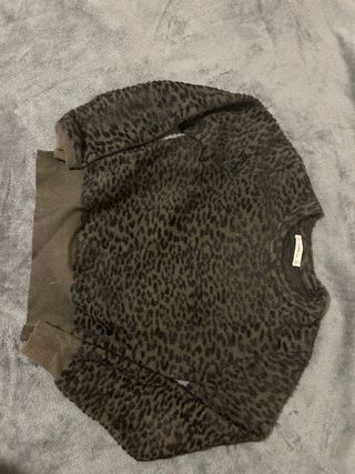 Jersey Zara estampado leopardo