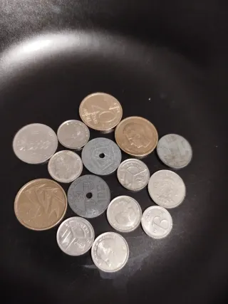 Lote 15 monedas Bélgica