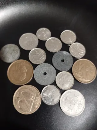 Lote 15 monedas Bélgica