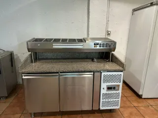 Mesa Fría Preparación Pizza Acero Inox