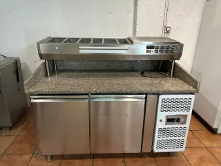 Mesa Fría Preparación Pizza Acero Inox