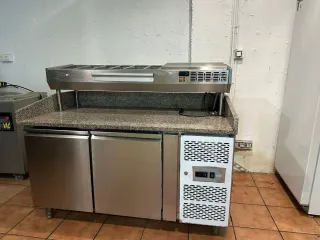 Mesa Fría Preparación Pizza Acero Inox