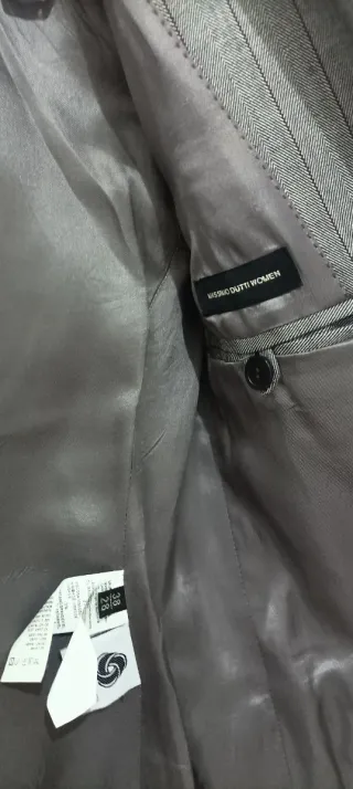 Traje Massimo Dutti Gris Chaqueta y Pantalón
