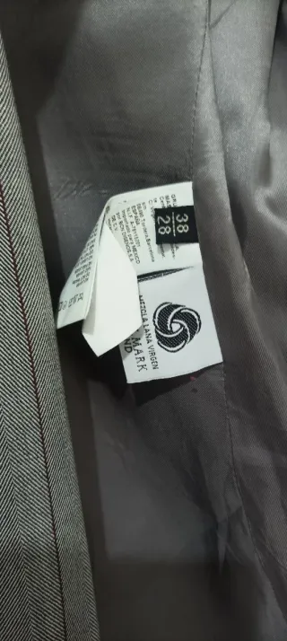 Traje Massimo Dutti Gris Chaqueta y Pantalón