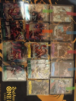 Conjunto cartas One Piece Cardgame variadas