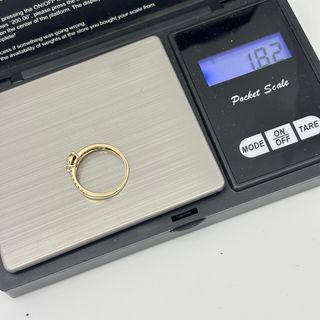 Anillo de oro 9kt con diamantes