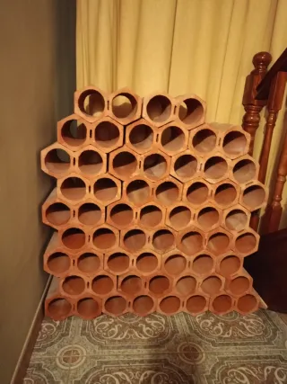 Ladrillos botelleros de terracota