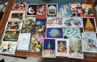 Lotto 24 Biglietti Augurali Natalizi