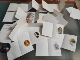 Lotto 24 Biglietti Augurali Natalizi