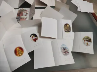 Lotto 24 Biglietti Augurali Natalizi