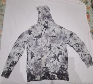 Sudadera Element Tye Die Gris y Blanca