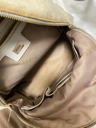 Mochila Guess Beige y Blanca
