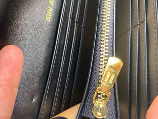 Portafoglio Miu Miu Matelassé Nero