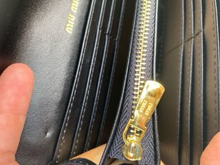 Portafoglio Miu Miu Matelassé Nero