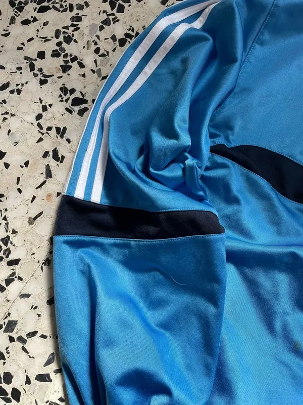 Adidas vintage blue track jacket size L retro