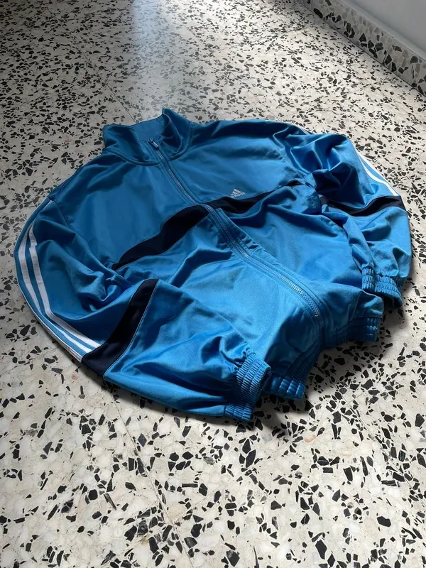 Adidas vintage blue track jacket size L retro