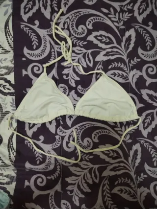 Bikini blanco con tiras