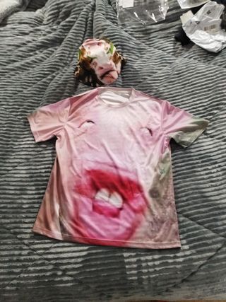 Camiseta y gorro divertido estampado