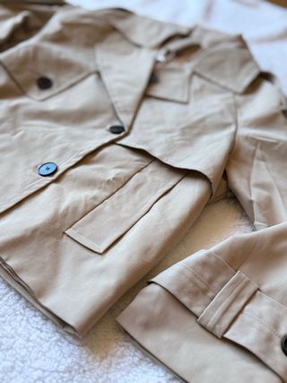 Saco corto beige nuevo excelente calidad