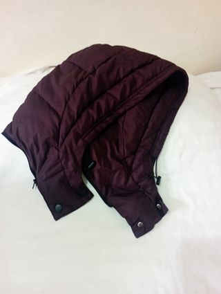 Chaqueta acolchada morada mujer