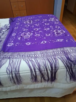 Manton de Manila Morado