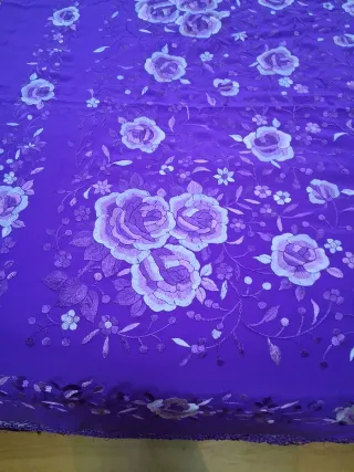 Manton de Manila Morado