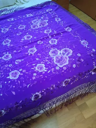 Manton de Manila Morado