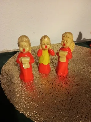 Ángeles cantores vintage cerámica