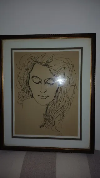 Fotolitografia Ritratto Femminile Guttuso