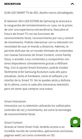Smart TV Samsung 40 UE40ES7000SXXC