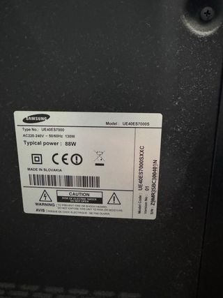 Smart TV Samsung 40 UE40ES7000SXXC