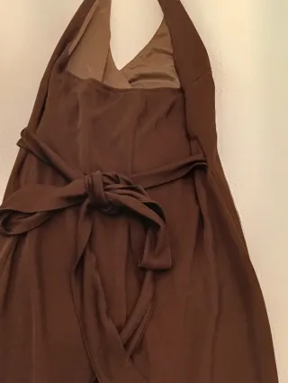 Vestido de fiesta marrón