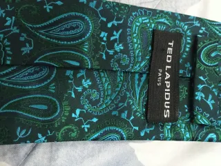 Corbata Paisley Verde y Turquesa
