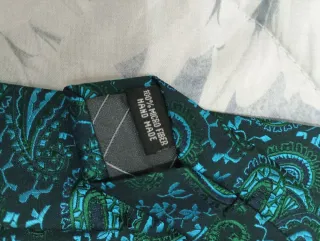 Corbata Paisley Verde y Turquesa