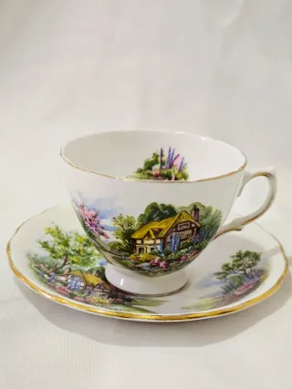 Servicio de té o café Porcelana Inglesa Bone china